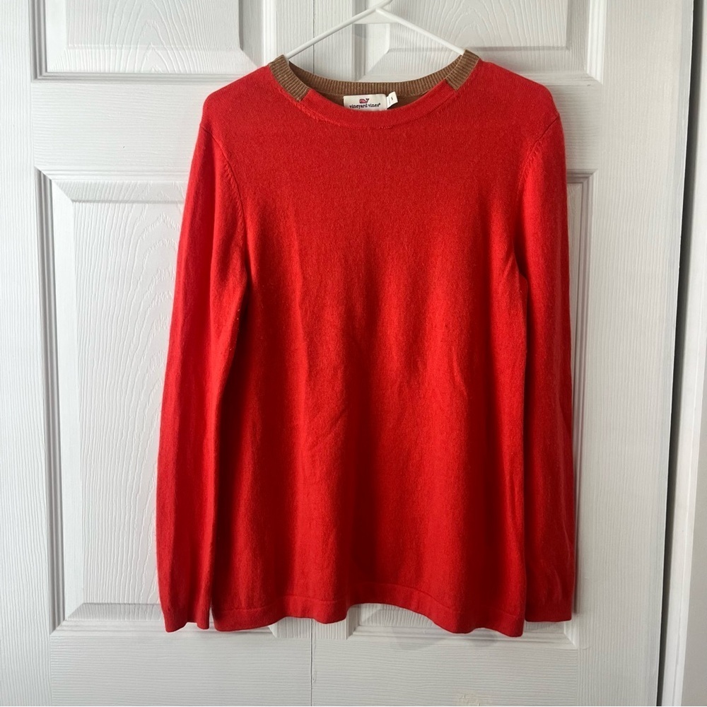 Vineyard Vines colorblock cashmere sweater small